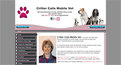 Desktop Screenshot of crittercallsmobilevet.com